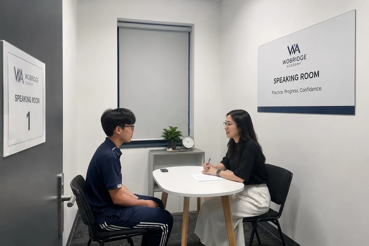 Phòng luyện Speaking 1-1 tại Wobridge Academy