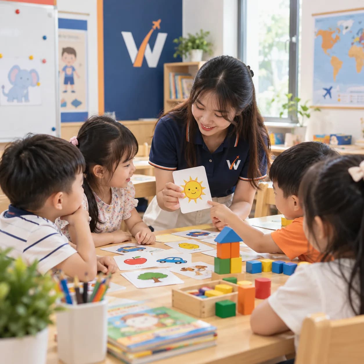 Trẻ em học tiếng Anh qua trò chơi