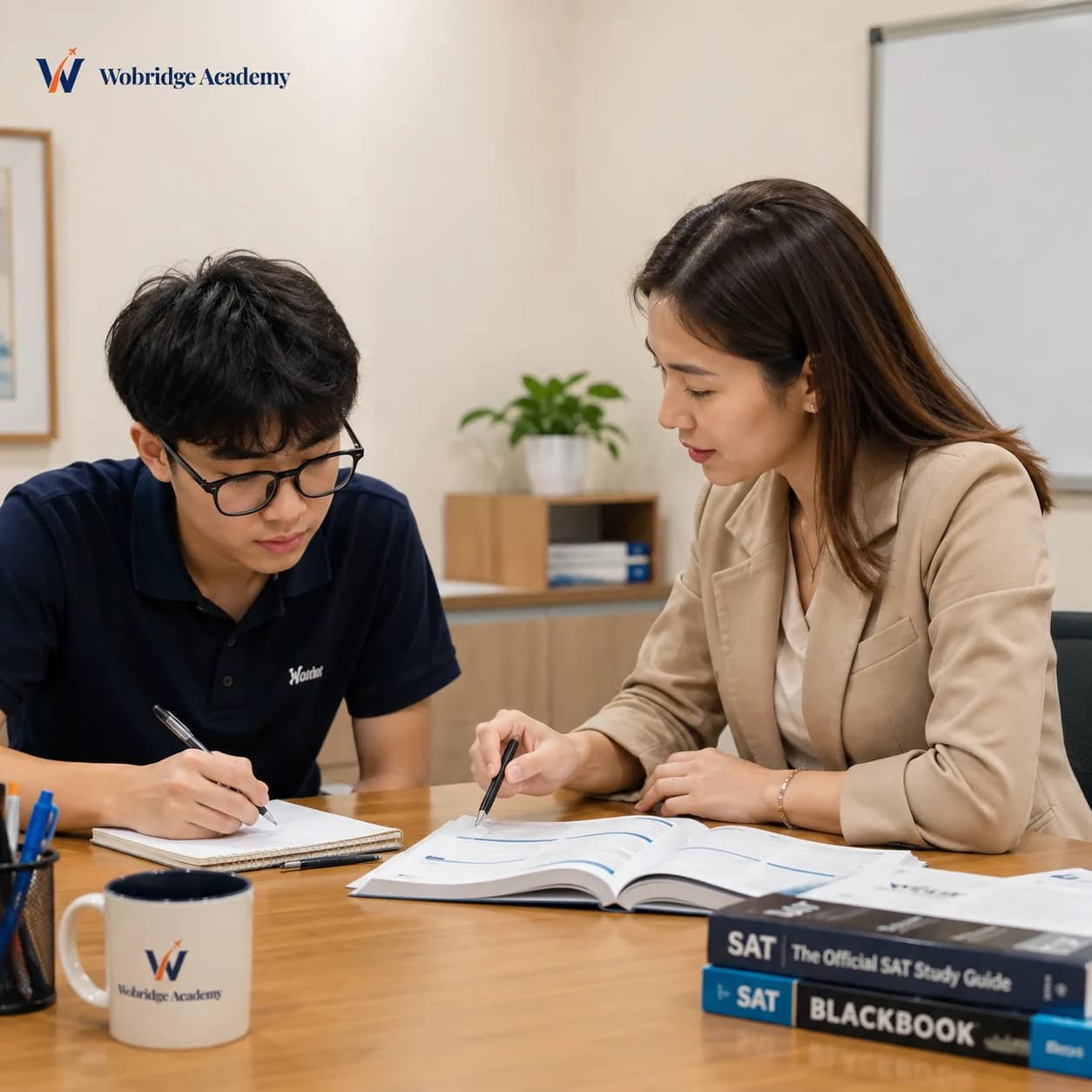 Buổi học kèm 1:1 của khóa SAT tại Wobridge Academy