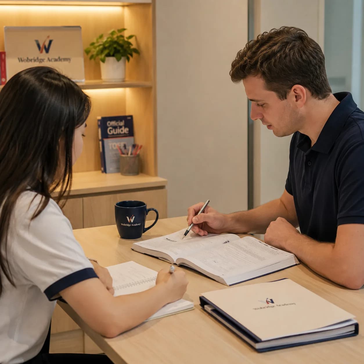 Buổi học kèm 1:1 của khóa TOEFL tại Wobridge Academy