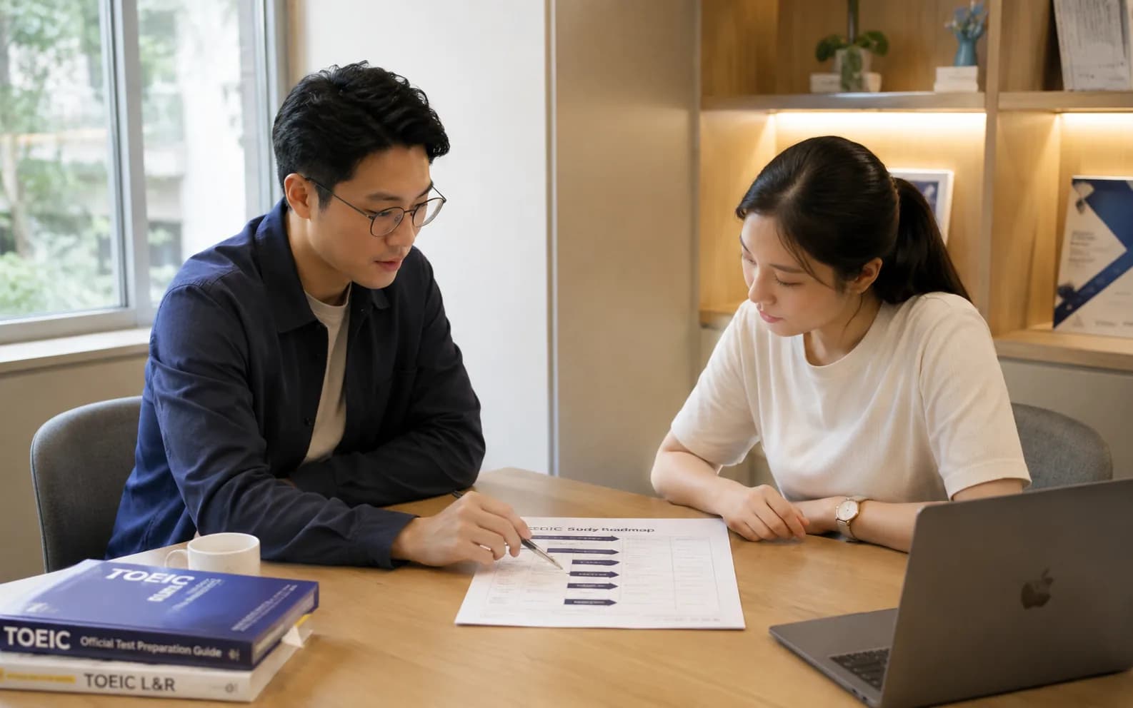 Giáo viên Wobridge chữa bài TOEIC 1:1 cùng một học viên
