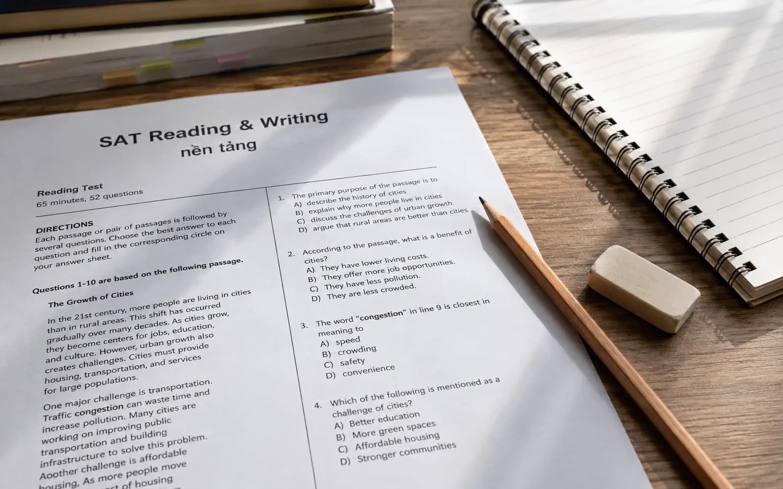 SAT Reading & Writing — nền tảng