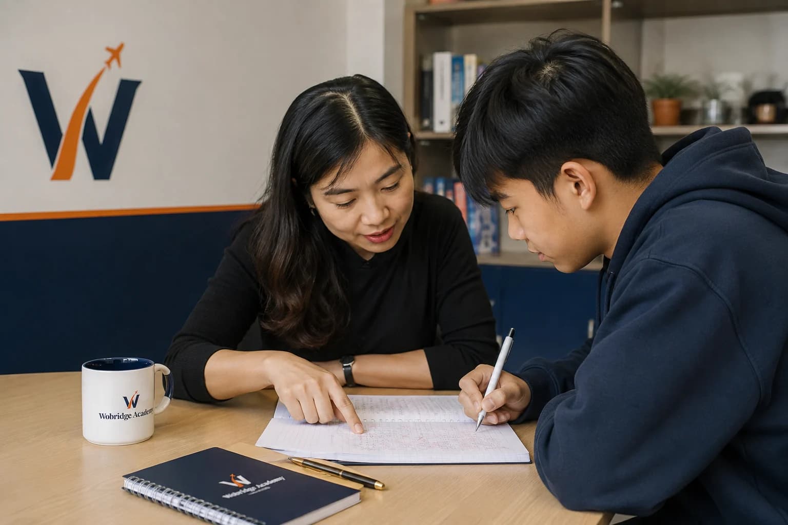 Giáo viên phân tích lỗi trên bài viết của học viên