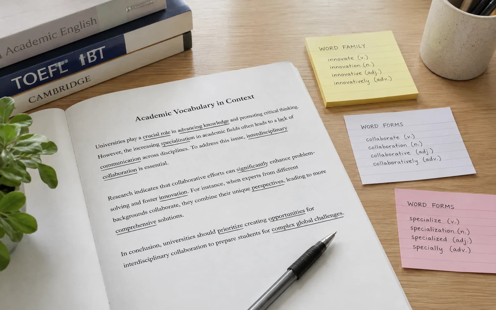TOEFL Academic Vocabulary